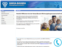 Tablet Screenshot of hansa-bavaria.de